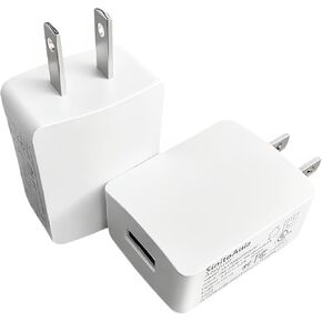 5V2A (10W) USB Power Adapter Plug - UL Certified, Black, 2-Pack in Saudi Arabia