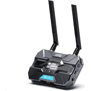 TIMBOOTECH Wireless Video Transmitter and Receiver with OLED Screen, 1080P 60FPS, 5.8GHz, 1000FT Range 0.06s Latency, Smart Channel, Up to 4 Receivers & Loop-Out HDMI Wireless System for Live Stream in Saudi Arabia