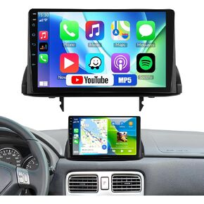 راديو سوبارو فورستر 2004-2008 مع Carplay Android Auto لاسلكيًا. 9 "IPS شاشة تعمل باللمس سيارة ترقية مشغل MP5 ستيريو بلوتوث DSP FM/RDS راديو Y-OUTUBE كاميرا احتياطية للفيديو عبر الإنترنت SWC مرآة الارتباط in Kuwait