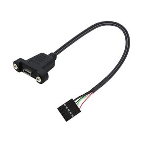 Motherboard 9-Pin Header to Type-C Female Adapter, Without Ears in Saudi Arabia