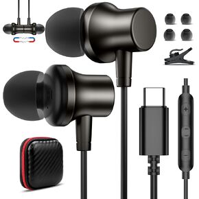 USB C Headphone Wired Ear Buds for Samsung S26 Ultra S25 A16 A17 A36 Z Flip in Saudi Arabia
