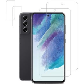 [2+2 Pack Tempered Glass Film For Samsung Galaxy S21 FE 5G Screen Protector 2-Pack with Camera Lens Protector 2-Pack in Saudi Arabia