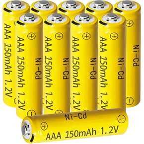 NiCD AAA 150mAh 1.2V Rechargeable Batteries 10Packs for Outdoor Solar Light in Saudi Arabia