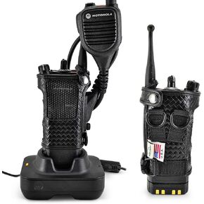 Turtleback Radio Holster for Motorola APX6000 – 2024 Upgraded – Durable Leather Belt Radio Holster with Heavy-Duty Ratcheting 2.25" Belt Loop – All-Button Access – Fits Slim or Extended Battery in Saudi Arabia