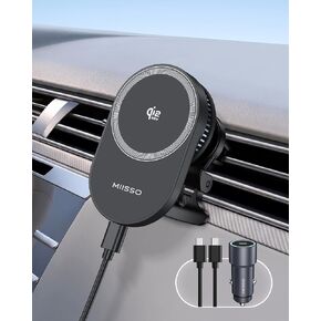 miisso Qi2.2 25W Magnetic Vent Mount Car Charger with TEC Cooling Fan in Saudi Arabia