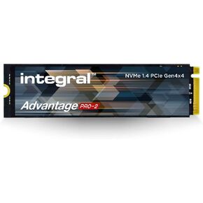 Integral 2TB Advantage Pro-2 M.2 2280 PCIe Gen4 x4 NVMe 1.4 SSD up to 7300MB/s read and 6400MB/s write run cooler technology – no heatsink improved reliability for gaming editing rendering in Kuwait