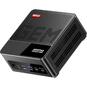 AOOSTAR GEM12 MAX Mini PC Ryzen 7 8745HS (8C/16T up to 5.1GHz), Support OpenClaw NO RAM NO SSD, Radeon 780M Graphics Gaming Computers, with OCuLink Dual USB4, HDMI/Dual 2.5G LAN/ BT5.2/WIFl6 in Saudi Arabia