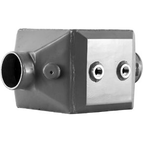Aluminum Water to Air Intercooler, 4" Inlet & Outlet, 17.4"x12"x9" Silver in Saudi Arabia
