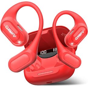 Open Ear Headphones, Bluetooth Wireless Earbuds, Red in Saudi Arabia