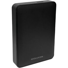 محرك الأقراص الصلبة الخارجي المحمول X1 سعة 5 تيرابايت USB 3.0 لأجهزة الكمبيوتر الشخصية وأجهزة Mac وPlayStation وXbox (أسود) - ضمان لمدة عامين in Kuwait