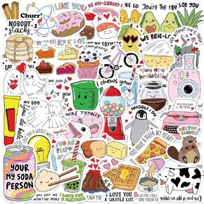 Bookish Puns Stickers, Funny Book Puns Stickers, Water Bottle Laptop Scrapbooking Decals, Readers Gifts(50 Pack) in Saudi Arabia