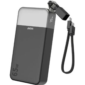 شاحن محمول JUOVI 65 واط لبنك الطاقة المحمول بسعة 20000 مللي أمبير في الساعة مع كابل USB-C in Kuwait