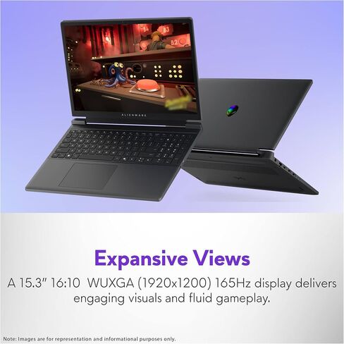 Alienware 15 Gaming Laptop, AMD Ryzen 7 260, 64 GB DDR5 RAM, 4 TB PCIe SSD, 15.3" WUXGA (1920x1200) 165 Hz, NVIDIA G-Force RTX 5060, Backlit Keyboard, W11 Home, Nova Black + Traix Mousepad in Saudi Arabia