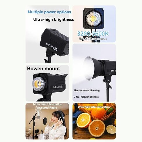 LED Video Light Aluminum Body with Quiet Cooling for Long Shoots in Saudi Arabia
