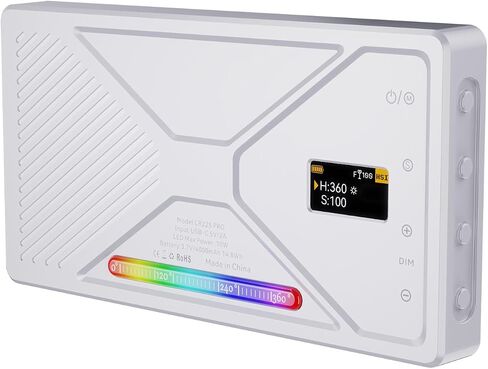 Portable LED Video Light for Content Creator | 2500 9900K Adjustable RGB in Saudi Arabia