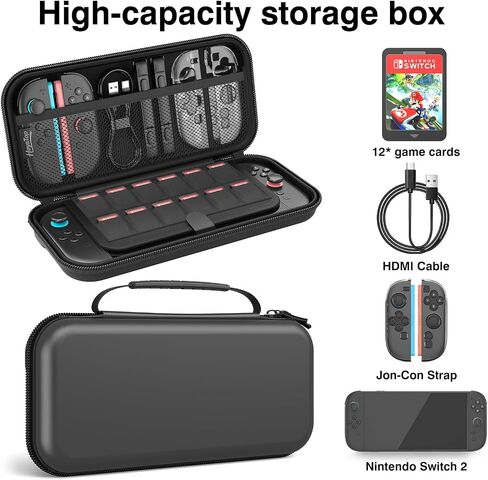 HEYSTOP Carrying Case for Nintendo Switch 2, Water-Resistant Hard Shell in Kuwait