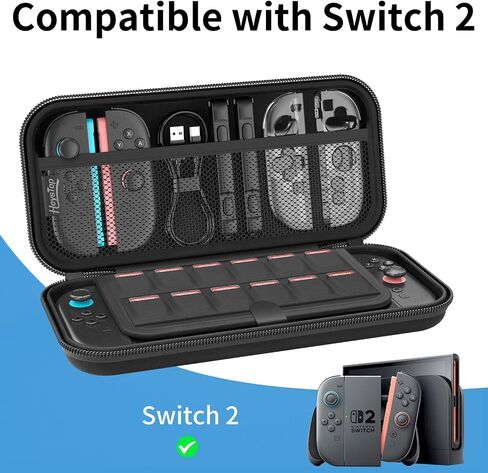 HEYSTOP Carrying Case for Nintendo Switch 2, Water-Resistant Hard Shell in Kuwait