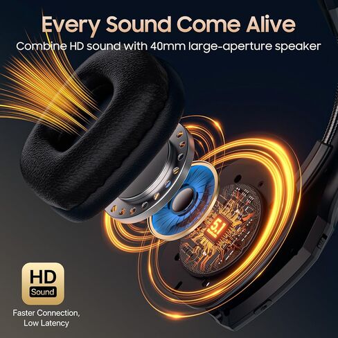 Trucker Bluetooth Headset, Wireless Headset with Mic, Bluetooth Headsets with Dual Noise Cancelling Microphone & Mute Button, 55Hrs Working Time PC Headsets for Cell Phones, Computer, Truck Driver in Saudi Arabia