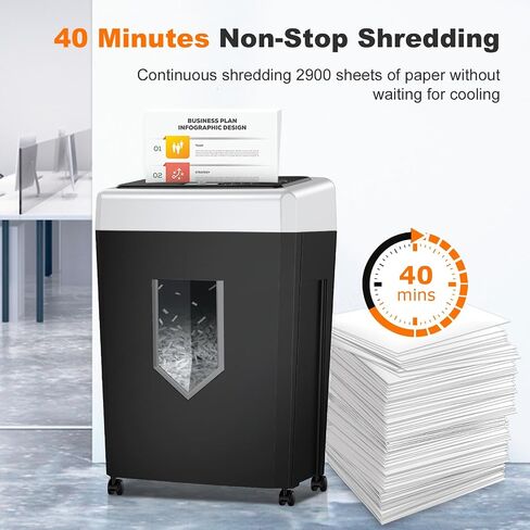 Bonsaii 15-Sheet Cross-Cut 40-Min Heavy Duty Paper Shredder for Home Office in Kuwait