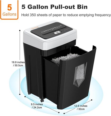Bonsaii 15-Sheet Cross-Cut 40-Min Heavy Duty Paper Shredder for Home Office in Kuwait