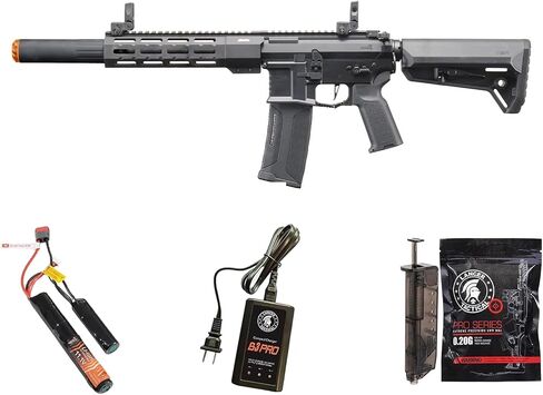 Lancer Tactical Gen 4 Nebula II MOSFET Mayo Gang 9.5" MGC4 MK3 Metal Airsoft Rifle AEG with Battery & Charger(Black) in Saudi Arabia