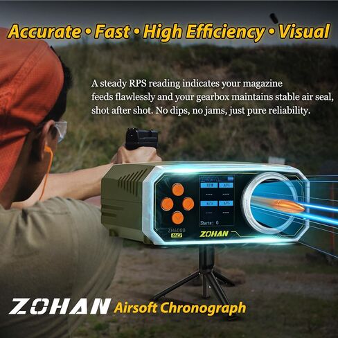 ZOHAN ZH6000 Rechargeable Airsoft Chronograph, BB Gun FPS Tester in Kuwait