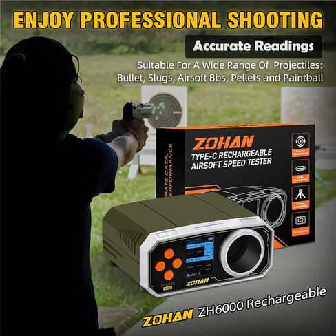 ZOHAN ZH6000 Rechargeable Airsoft Chronograph, BB Gun FPS Tester in Kuwait