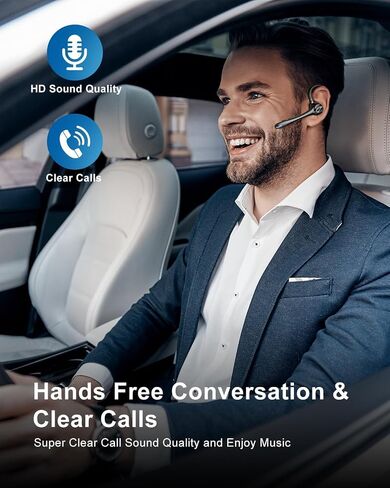Earbuds Wireless Earpiece Bluetooth Headset Noise Canceling Mic Hands Free in Saudi Arabia