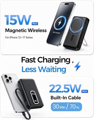 for MagSafe Power Bank iPhone,Portable Charger with USB-C Cable in Saudi Arabia