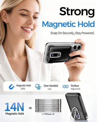 for MagSafe Power Bank iPhone,Portable Charger with USB-C Cable in Saudi Arabia