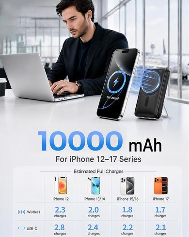 for MagSafe Power Bank iPhone,Portable Charger with USB-C Cable in Saudi Arabia