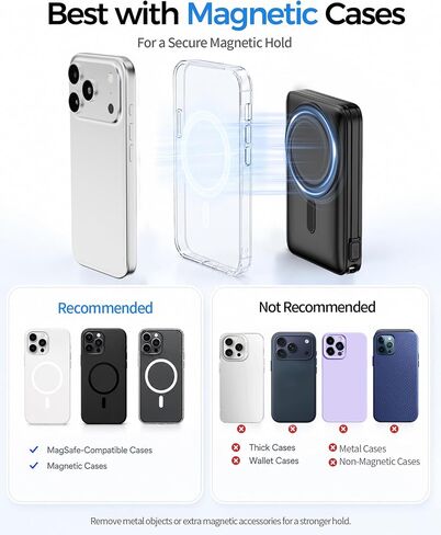 for MagSafe Power Bank iPhone,Portable Charger with USB-C Cable in Saudi Arabia