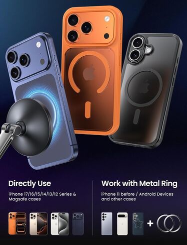 LOXP for MagSafe Car Mount, Vacuum Phone Holders for Your Car, Black in Saudi Arabia