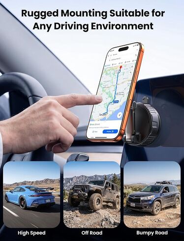 LOXP for MagSafe Car Mount, Vacuum Phone Holders for Your Car, Black in Saudi Arabia