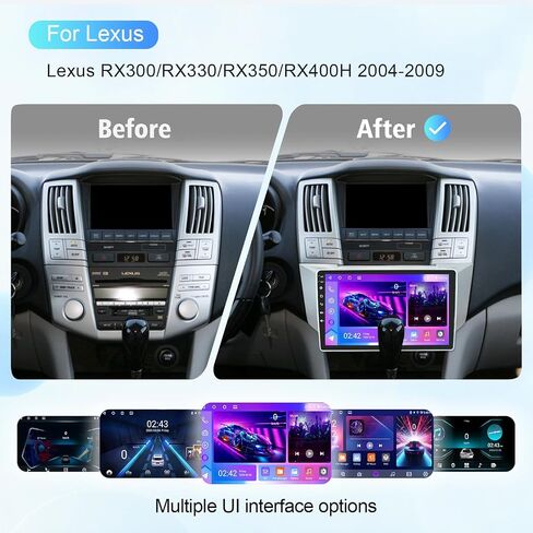 for Lexus RX300/RX330/RX350/RX400H 2004-2009 Android 13 Wireless Carplay in Saudi Arabia