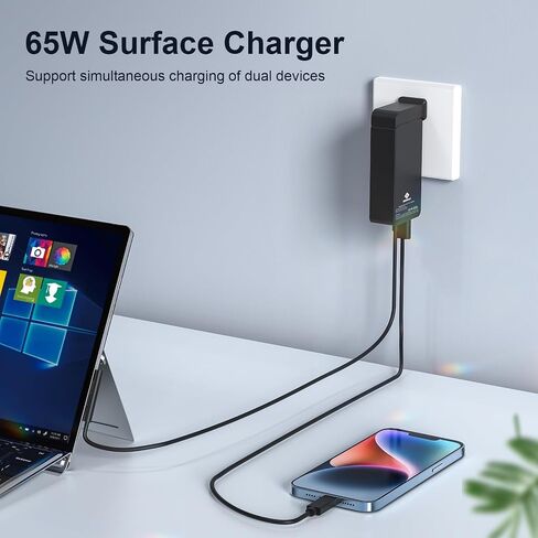 65W Microsoft Surface Charger Pro/Laptop/Book/Go Replacement AC Adapter in Saudi Arabia