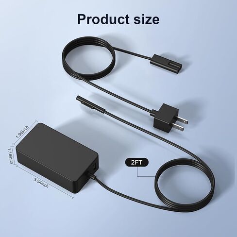 65W Microsoft Surface Charger Pro/Laptop/Book/Go Replacement AC Adapter in Saudi Arabia
