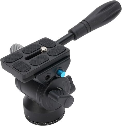 SUNGOOYUE Fluid Tripod Head Aluminum Alloy Video Head 5kg Load 360 Degree Panoramic Pan and -70° to +90° Tilt with Steel Handle for Travel Filmmakers DSLR Cameras in Kuwait