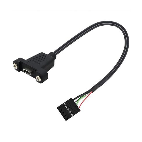 Motherboard 9-Pin Header to Type-C Female Adapter, Without Ears in Saudi Arabia