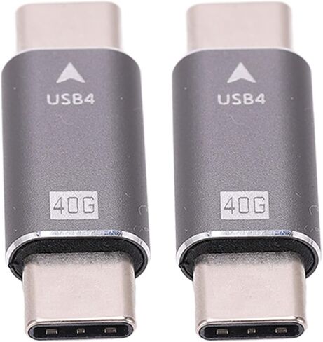 2Pcs USB C Male to Male Adapter, 40Gbps 100W Fast Charging 8K in Saudi Arabia