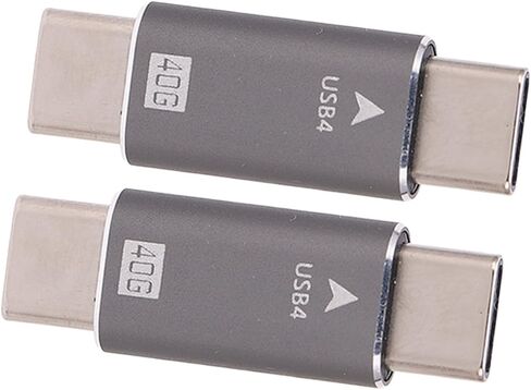 2Pcs USB C Male to Male Adapter, 40Gbps 100W Fast Charging 8K in Saudi Arabia