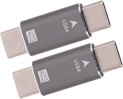 2Pcs USB C Male to Male Adapter, 40Gbps 100W Fast Charging 8K in Saudi Arabia