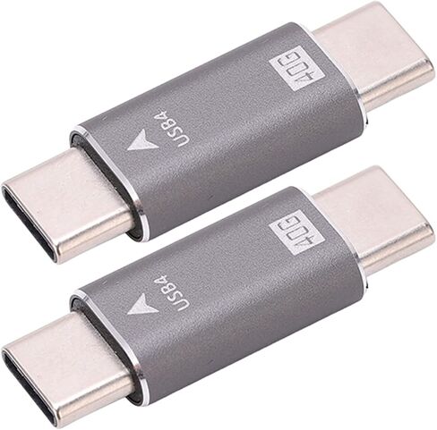 2Pcs USB C Male to Male Adapter, 40Gbps 100W Fast Charging 8K in Saudi Arabia