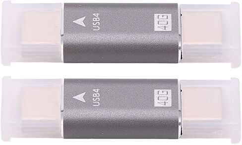 2Pcs USB C Male to Male Adapter, 40Gbps 100W Fast Charging 8K in Saudi Arabia