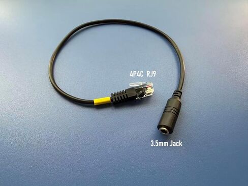 RJ9 to 3.5mm Adapter Smartphone 3.5mm Jack to RJ9/RJ10 Plug iPhone Headset Adapter for Cisco 7941 7970 7980 8945 9951 7940 7945G Series IP Phones in Kuwait
