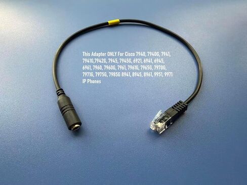 RJ9 to 3.5mm Adapter Smartphone 3.5mm Jack to RJ9/RJ10 Plug iPhone Headset Adapter for Cisco 7941 7970 7980 8945 9951 7940 7945G Series IP Phones in Kuwait