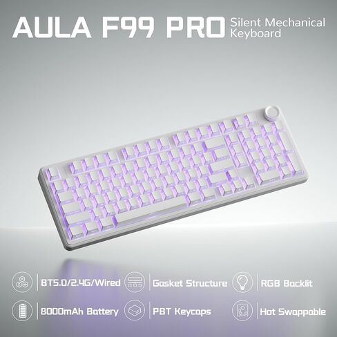 Aula Wireless Keyboard and Mouse Combo, Aula F99Pro Wireless Keyboard SC620 Wireless Mouse in Saudi Arabia