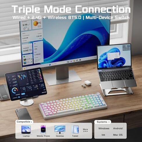 Aula Wireless Keyboard and Mouse Combo, Aula F99Pro Wireless Keyboard SC620 Wireless Mouse in Saudi Arabia