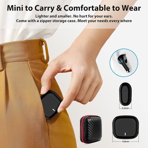 Bluetooth 5.3 Wireless Earbuds for iPhone 18 Pro Headphone with Mic Black in Saudi Arabia