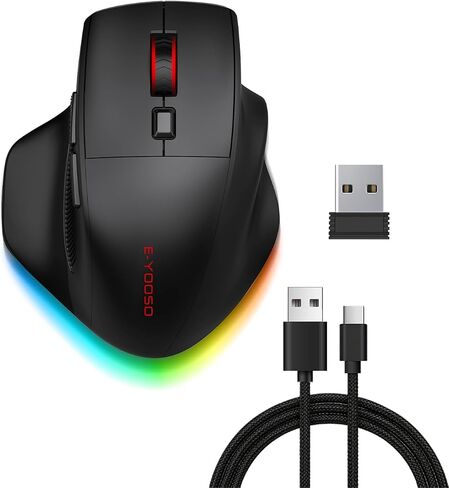 E-YOOSO Ergonomic Bluetooth & Wireless Mouse for Laptop/Computer, 4800 DPI in Kuwait